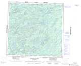 074J LIVINGSTONE LAKE Printable Topographic Map Thumbnail