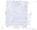 075O ARTILLERY LAKE Topographic Map Thumbnail - Reliance NTS region