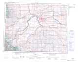082H Lethbridge Topographic Map Thumbnail 1:250,000 scale