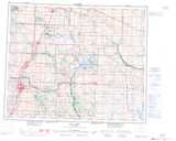 083A Red Deer Topographic Map Thumbnail 1:250,000 scale