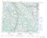 083D Canoe River Topographic Map Thumbnail 1:250,000 scale