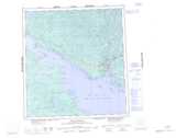 085J Yellowknife Topographic Map Thumbnail 1:250,000 scale