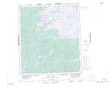 086B INDIN LAKE Topographic Map Thumbnail - Great Bear East NTS region