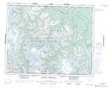 092N Mount Waddington Topographic Map Thumbnail 1:250,000 scale
