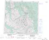 094K TUCHODI LAKES Topographic Map Thumbnail - Rockies North NTS region