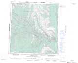 095F Virginia Falls Topographic Map Thumbnail 1:250,000 scale