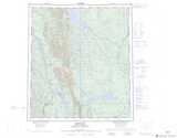 095O WRIGLEY Topographic Map Thumbnail - Nahanni NTS region