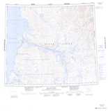 098D BERNARD RIVER Topographic Map Thumbnail - Banks Island NTS region