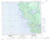 103F Graham Island Topographic Map Thumbnail 1:250,000 scale