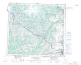 104B Iskut River Topographic Map Thumbnail 1:250,000 scale
