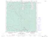 105A WATSON LAKE Printable Topographic Map Thumbnail