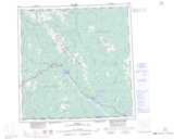 105C TESLIN Printable Topographic Map Thumbnail