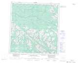 105G FINLAYSON LAKE Printable Topographic Map Thumbnail