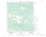 105K TAY RIVER Topographic Map Thumbnail - Goldrush NTS region