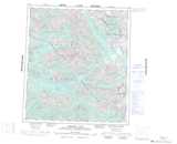 105O Niddery Lake Topographic Map Thumbnail 1:250,000 scale