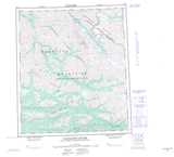 106C NADALEEN RIVER Topographic Map Thumbnail - Mackenzie NTS region