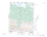 106G RAMPARTS RIVER Topographic Map Thumbnail - Mackenzie NTS region