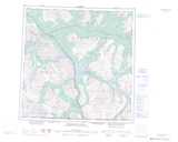 115A DEZADEASH RANGE Printable Topographic Map Thumbnail