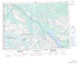 115G Kluane Lake Topographic Map Thumbnail 1:250,000 scale