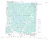 115H Aishihik Lake Topographic Map Thumbnail 1:250,000 scale