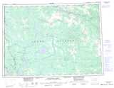 115J STEVENSON RIDGE Topographic Map Thumbnail - Yukon River NTS region