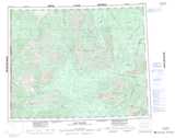 116G OGILVIE RIVER Printable Topographic Map Thumbnail