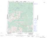 116H Hart River Topographic Map Thumbnail 1:250,000 scale
