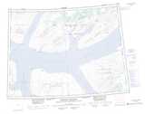 340B ELMERSON PENINSULA Printable Topographic Map Thumbnail