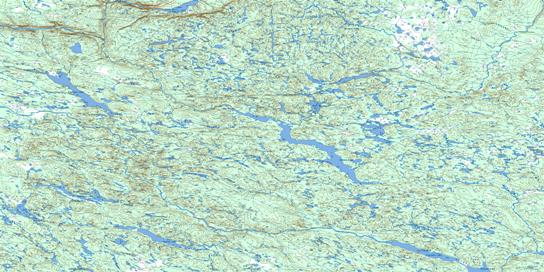 Minipi Lake Topo Map 013C at 1:250,000 Scale
