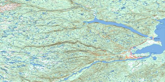 Goose Bay Topo Map 013F at 1:250,000 Scale