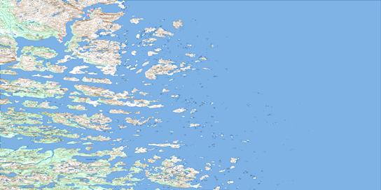 Nain Topo Map 014C at 1:250,000 Scale