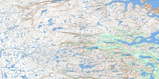 North River Topo Map 014E at 1:250,000 Scale