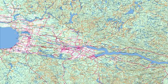Chicoutimi Topo Map 022D at 1:250,000 Scale