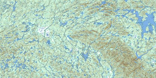 Lac Pletipi Topo Map 022M at 1:250,000 Scale