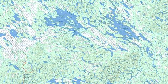 Lac Joseph Topo Map 023A at 1:250,000 Scale