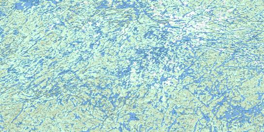 Lac Bermen Topo Map 023F at 1:250,000 Scale