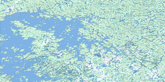 Caniapiscau Topo Map 023K at 1:250,000 Scale