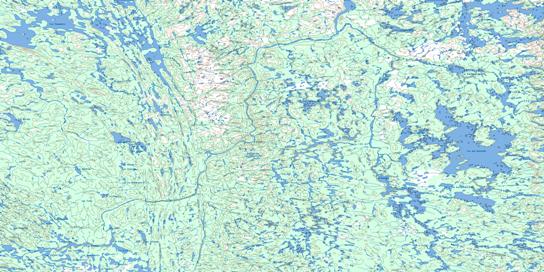 Lac Resolution Topo Map 023P at 1:250,000 Scale