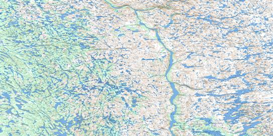 Lac Brisson Topo Map 024A at 1:250,000 Scale