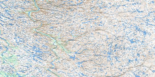 Lac Henrietta Topo Map 024H at 1:250,000 Scale