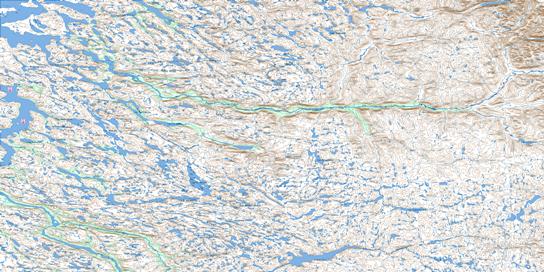 Riviere Koroc Topo Map 024I at 1:250,000 Scale