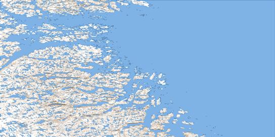 Irvine Inlet Topo Map 026G at 1:250,000 Scale