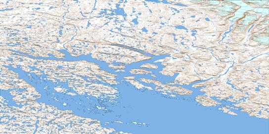Clearwater Fiord Topo Map 026J at 1:250,000 Scale