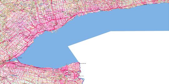 Toronto Topo Map 030M at 1:250,000 Scale