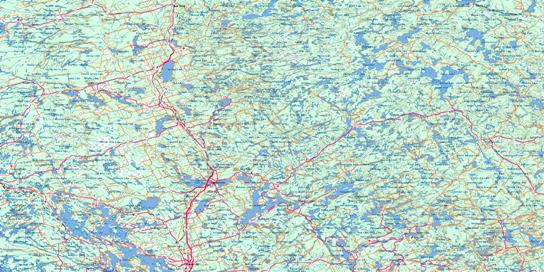 Huntsville Topo Map 031E at 1:250,000 Scale