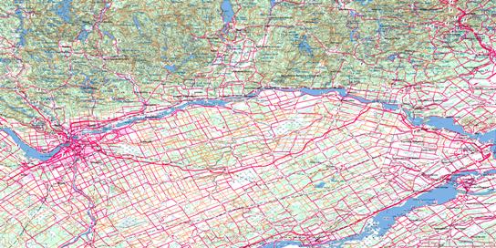 Ottawa Topo Map 031G at 1:250,000 Scale