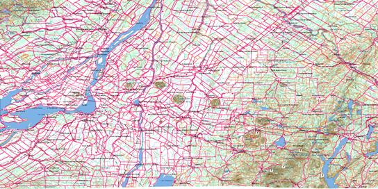 Montreal Topo Map 031H at 1:250,000 Scale