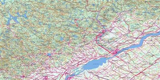 Trois-Rivieres Topo Map 031I at 1:250,000 Scale
