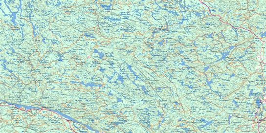 Deep River Topo Map 031K at 1:250,000 Scale