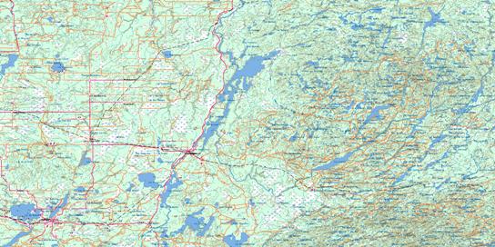 Senneterre Topo Map 032C at 1:250,000 Scale